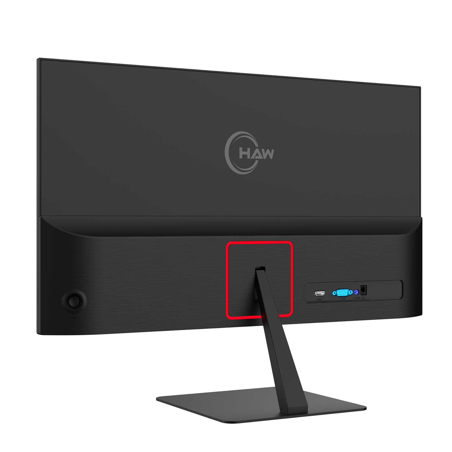 HAW F24IPX 24 Inch Gaming Monitor, FHD (1920×1080) IPS Display, 100Hz Refresh Rate, 0.5ms MPRT, G-Sync & FreeSync Compatible, Built-In Speakers, Flat Screen, PC & Console Ready - Black