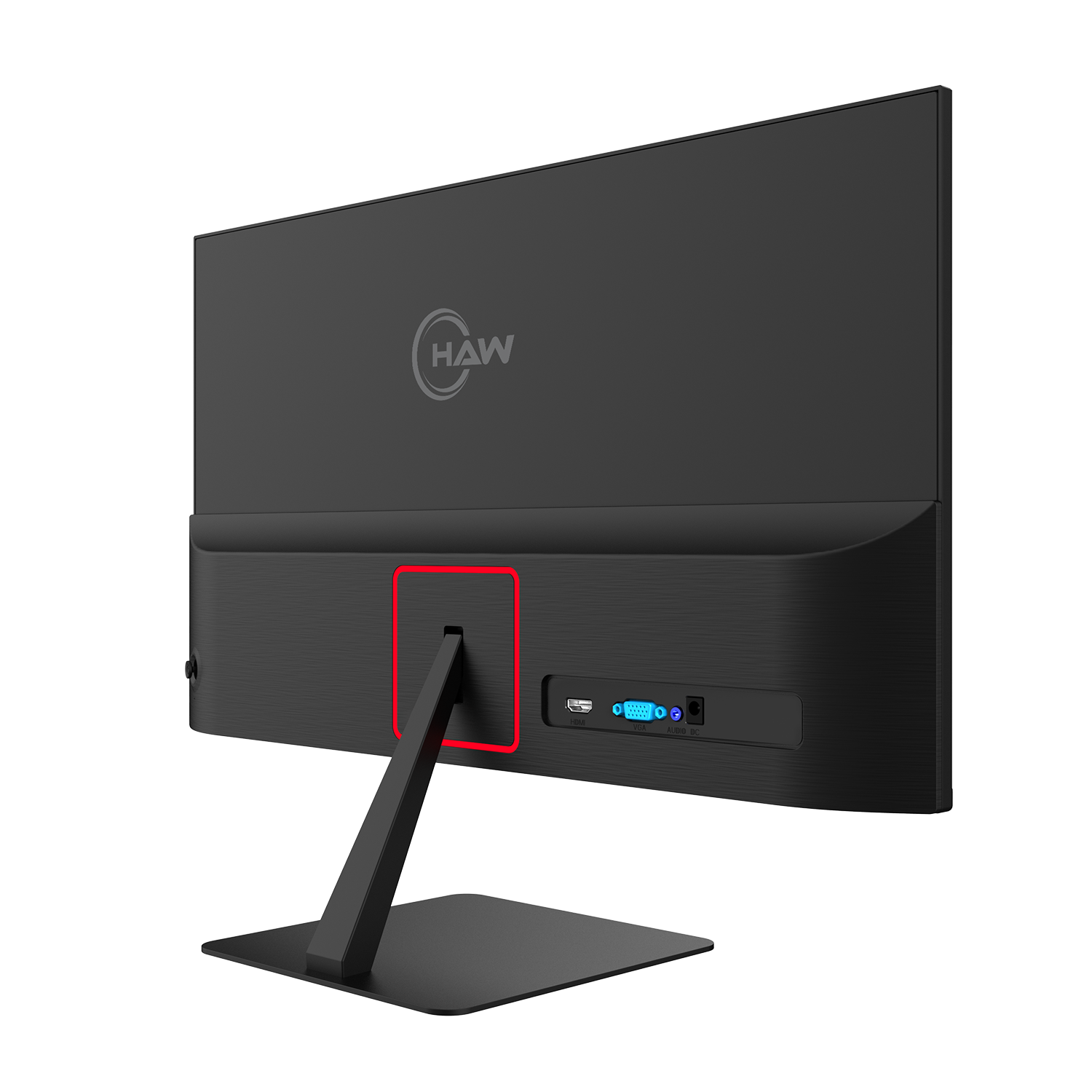 HAW F24IPX 24 Inch Gaming Monitor, FHD (1920×1080) IPS Display, 100Hz Refresh Rate, 0.5ms MPRT, G-Sync & FreeSync Compatible, Built-In Speakers, Flat Screen, PC & Console Ready - Black