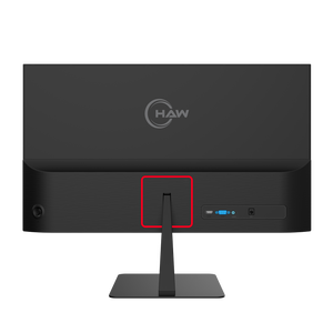 HAW F24IPX 24 Inch Gaming Monitor, FHD (1920×1080) IPS Display, 100Hz Refresh Rate, 0.5ms MPRT, G-Sync & FreeSync Compatible, Built-In Speakers, Flat Screen, PC & Console Ready - Black